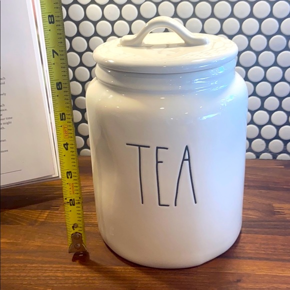 Rae Dunn Tea canister 8”